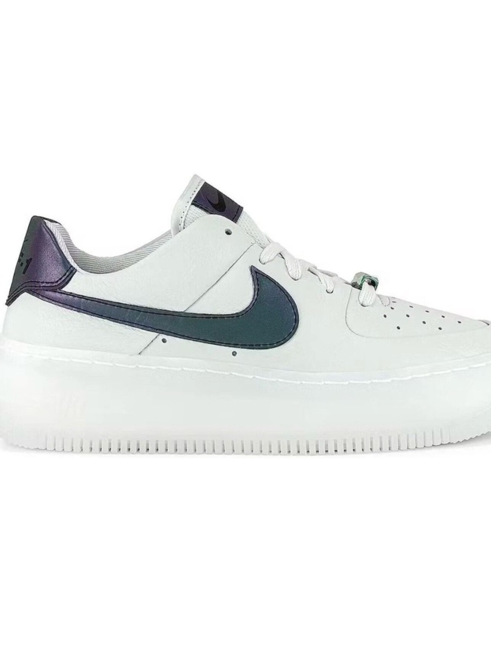 Women’s reflective Nike Air Force 1 sage low